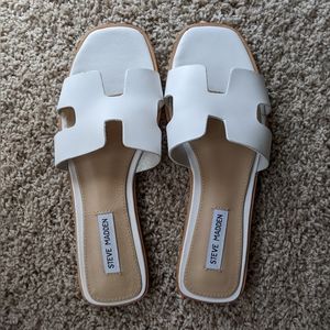 HADYN WHITE LEATHER Size 7.5